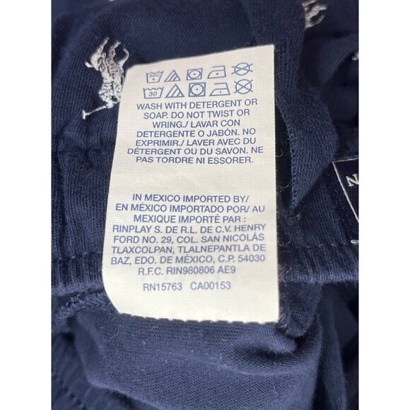 Lot of 2 Polo Ralph Lauren Mens S Navy Sleep Pants S 100% Cotton & Elastic Waist - Picture 7 of 7